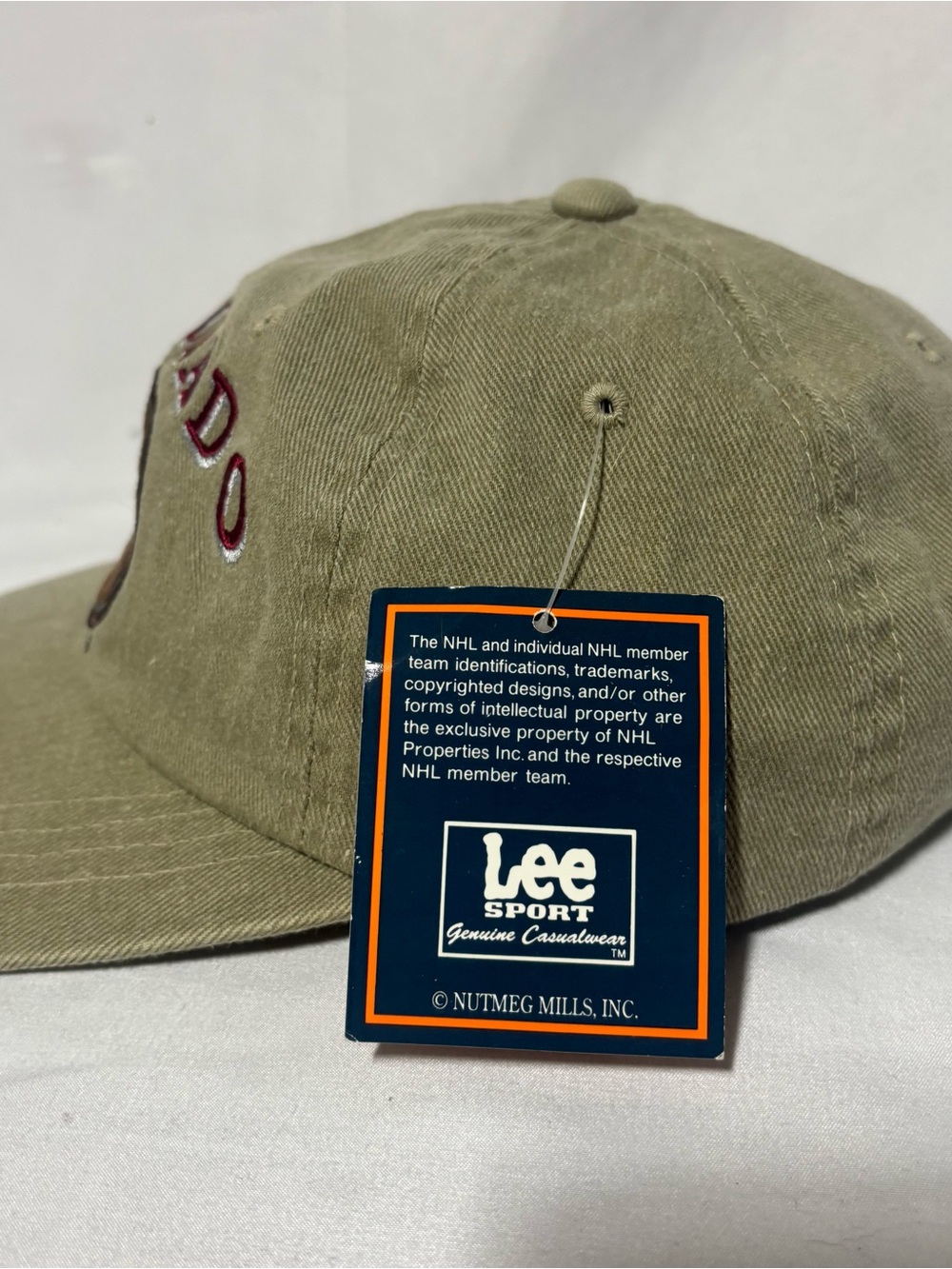 Vintage Colorado Avalanche Lee Sport Strapback Hat Made in Korea NWT - Picture 3 of 6
